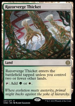 Razorverge Thicket - Phyrexia: All Will Be One (Rare) [ONE-257]