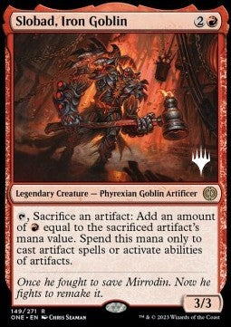 Slobad, Iron Goblin (V.2) - Phyrexia: All Will Be One: Promos (Rare) [PONE-149]