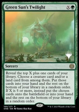 Green Sun's Twilight (V.2) - Phyrexia: All Will Be One: Promos (Rare) [PONE-169]