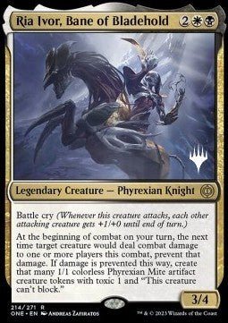 Ria Ivor, Bane of Bladehold (V.2) - Phyrexia: All Will Be One: Promos (Rare) [PONE-214]