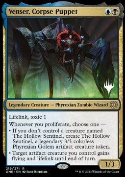 Venser, Corpse Puppet (V.2) - Phyrexia: All Will Be One: Promos (Rare) [PONE-219]