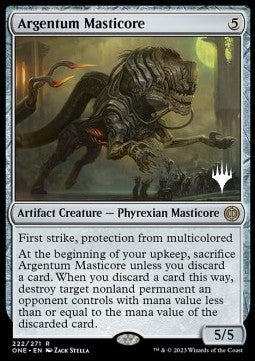 Argentum Masticore (V.2) - Phyrexia: All Will Be One: Promos (Rare) [PONE-222]
