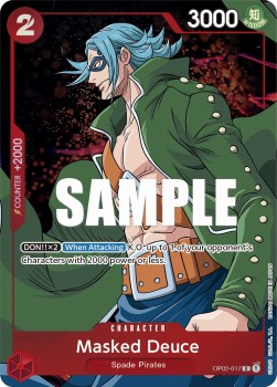 Masked Deuce (OP02-017) (V.2) - Paramount War (Alternate Art) [OP02-017]