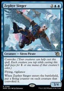 Zephyr Singer (V.2) - March of the Machine: Promos (Rare) [PMOM-86]