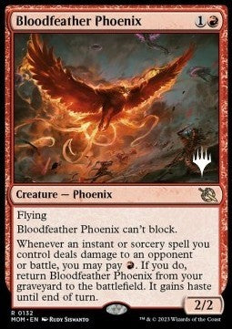 Bloodfeather Phoenix (V.2) - March of the Machine: Promos (Rare) [PMOM-132]