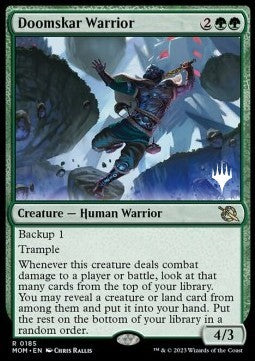 Doomskar Warrior (V.2) - March of the Machine: Promos (Rare) [PMOM-185]