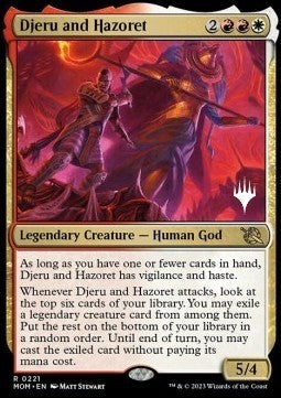Djeru and Hazoret (V.2) - March of the Machine: Promos (Rare) [PMOM-221]