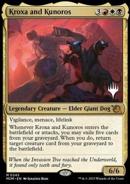 Kroxa and Kunoros (V.2) - March of the Machine: Promos (Mythic) [PMOM-245]
