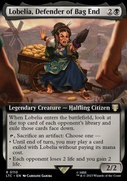 Lobelia, Defender of Bag End - Commander: The Lord of the Rings: Tales of Middle-earth: Extras (Rare) [XLTC-110]