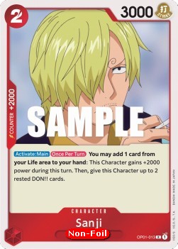 Sanji (OP01-013) - Reprints (Rare) [R-013]