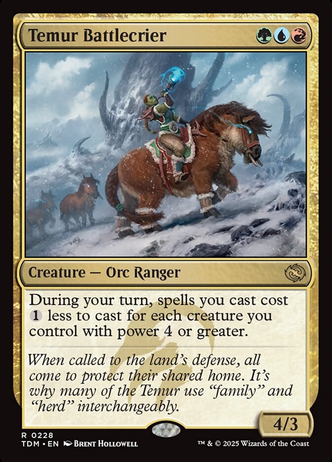 Temur Battlecrier - Tarkir: Dragonstorm
