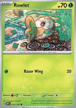 Rowlet - Obsidian Flames (Common) [OBF-013]
