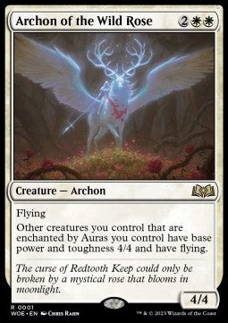 Archon of the Wild Rose - Wilds of Eldraine (Rare) [WOE-1]