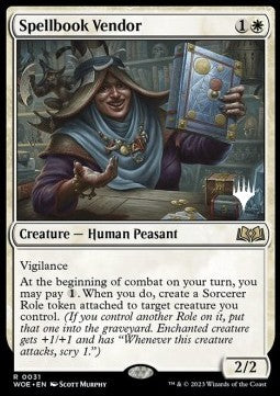 Spellbook Vendor (V.2) - Wilds of Eldraine: Promos (Rare) [PWOE-31]