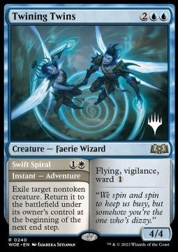 Twining Twins // Swift Spiral (V.2) - Wilds of Eldraine: Promos (Rare) [PWOE-240]