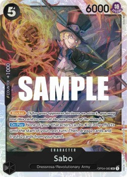 Sabo (OP04-083) (V.1) - Kingdoms of Intrigue (Super Rare) [OP04-083]