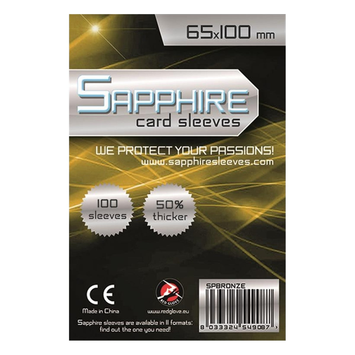 Sapphire Bronze - 100 Buste Protettive 65x100 mm