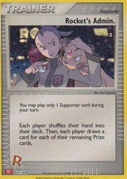 Rocket's Admin. - Pokémon Trading Card Game Classic: Charizard & Ho-Oh ex Deck (Fixed) [CLC-025]