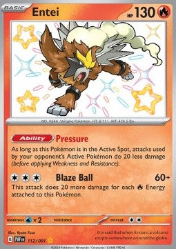 Entei - Paldean Fates (Shiny Rare) [PAF-112]