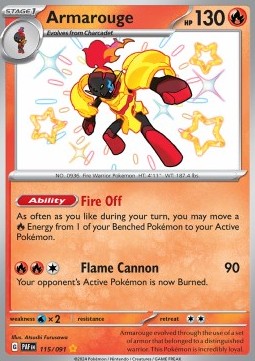 Armarouge - Paldean Fates (Shiny Rare) [PAF-115]