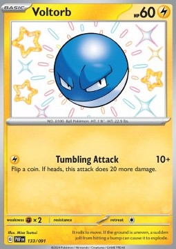 Voltorb - Paldean Fates (Shiny Rare) [PAF-133]