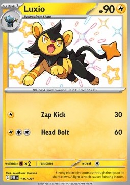 Luxio - Paldean Fates (Shiny Rare) [PAF-136]