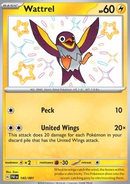 Wattrel - Paldean Fates (Shiny Rare) [PAF-145]