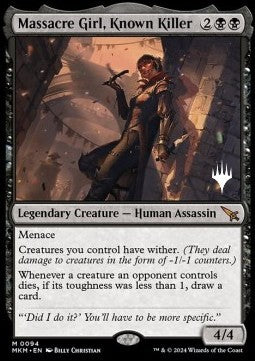 Massacre Girl, Known Killer (V.2) - Murders at Karlov Manor: Promos (Mythic) [PMKM-94]