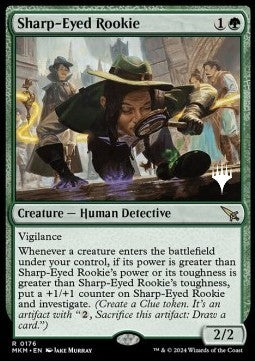 Sharp-Eyed Rookie (V.2) - Murders at Karlov Manor: Promos (Rare) [PMKM-176]