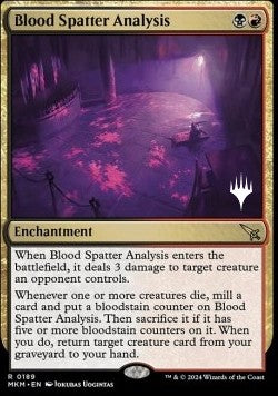 Blood Spatter Analysis (V.2) - Murders at Karlov Manor: Promos (Rare) [PMKM-189]