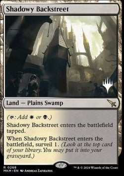 Shadowy Backstreet (V.2) - Murders at Karlov Manor: Promos (Rare) [PMKM-268]