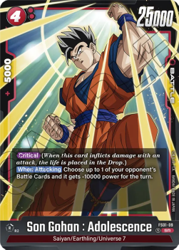 Son Gohan : Adolescence (FS01-09)  (V.1 - Super Rare) - Starter Deck: Son Goku [Fusion World] (Super Rare) [FS01-09]