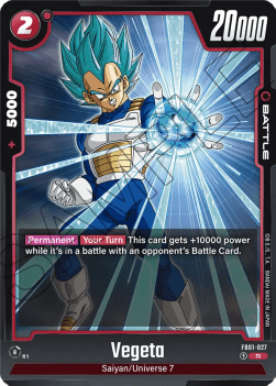 Vegeta (FB01-027) - Awakened Pulse [Fusion World] (Rare) [FB01-027]
