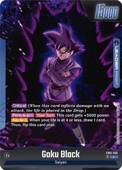 Goku Black // Goku Black (FB01-035)  (V.1 - Leader) - Awakened Pulse [Fusion World] (Leader) [FB01-035]