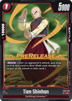 Tien Shinhan (FB01-018) - Promos: Awakened Pulse [Fusion World] (Common) [FB01P-018]