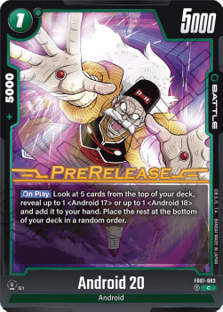 Android 20 (FB01-083) - Promos: Awakened Pulse [Fusion World] (Common) [FB01P-083]
