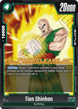 Tien Shinhan (FB01-091) - Promos: Awakened Pulse [Fusion World] (Common) [FB01P-091]