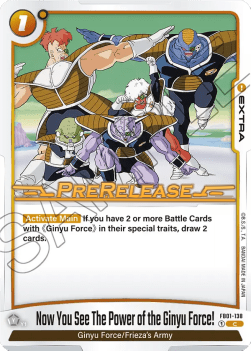 Now You See The Power of the Ginyu Force! (FB01-138) - Promos: Awakened Pulse [Fusion World] (Common) [FB01P-138]