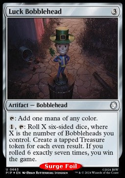 Luck Bobblehead (V.1) - Universes Beyond: Fallout: Extras (Uncommon) [XPIP-663]