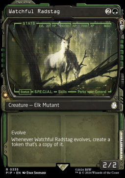 Watchful Radstag (V.1) - Universes Beyond: Fallout: Extras (Rare) [XPIP-335]