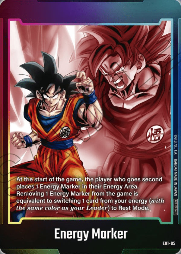 Energy Marker "Son Goku V2" (V.1 - Token ) - Unnumbered Promos (Token) [UP-E01-05]