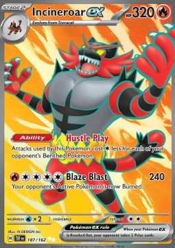 Incineroar ex - Temporal Forces (Ultra Rare) [TEF-187]