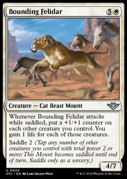 Bounding Felidar - Outlaws of Thunder Junction (Uncommon) [OTJ-5]