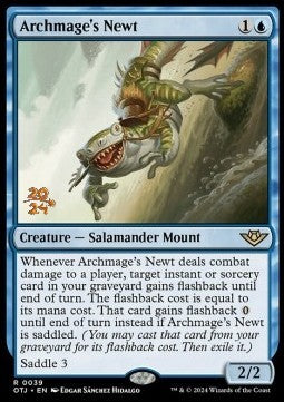 Archmage's Newt (V.1) - Outlaws of Thunder Junction: Promos (Rare) [POTJ-39]