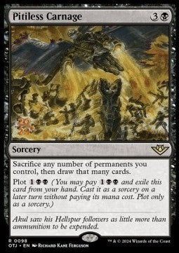 Pitiless Carnage (V.1) - Outlaws of Thunder Junction: Promos (Rare) [POTJ-98]