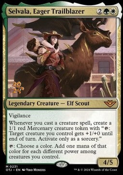Selvala, Eager Trailblazer (V.1) - Outlaws of Thunder Junction: Promos (Mythic) [POTJ-231]