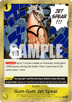 Gum-Gum Jet Spear (ST13-018) - Ultra Deck: The Three Brothers (Common) [ST-13-018]