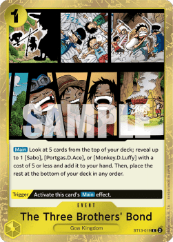 The Three Brothers' Bond (ST13-019) - Ultra Deck: The Three Brothers (Common) [ST-13-019]