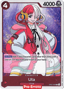 Uta (OP01-005) - Romance Dawn (Pre-Errata) (Rare) [OP01E-005]