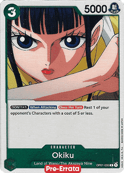 Okiku (OP01-035) - Romance Dawn (Pre-Errata) (Rare) [OP01E-035]